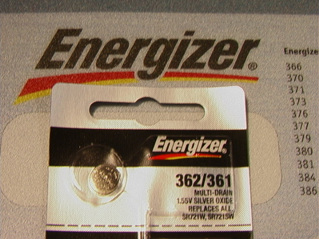 362/361 Energizer Battery