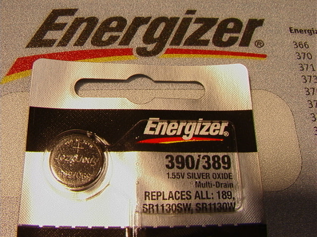 390/389 Energizer Battery for Regular gents Swatches - Scuba - Loomi - Musicall