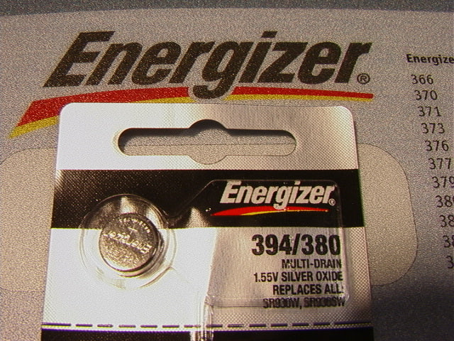 394/380 Energizer Battery Multi Drain SWATCH CHRONO - IRONY