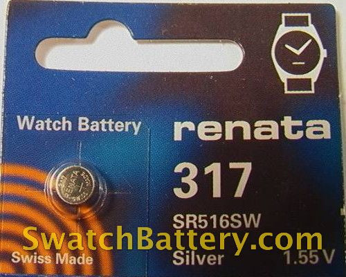 317 Renata Battery for Swatch Skin.