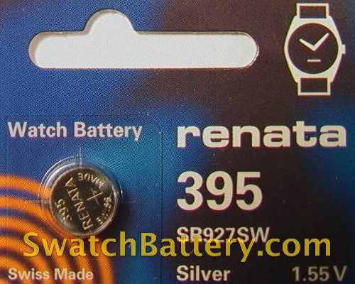395 Renata Battery for Coke swatches Gent size .